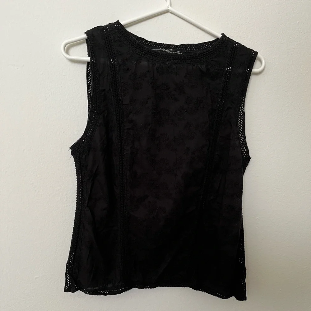 All Saints embroidered top - Picture 3 of 6